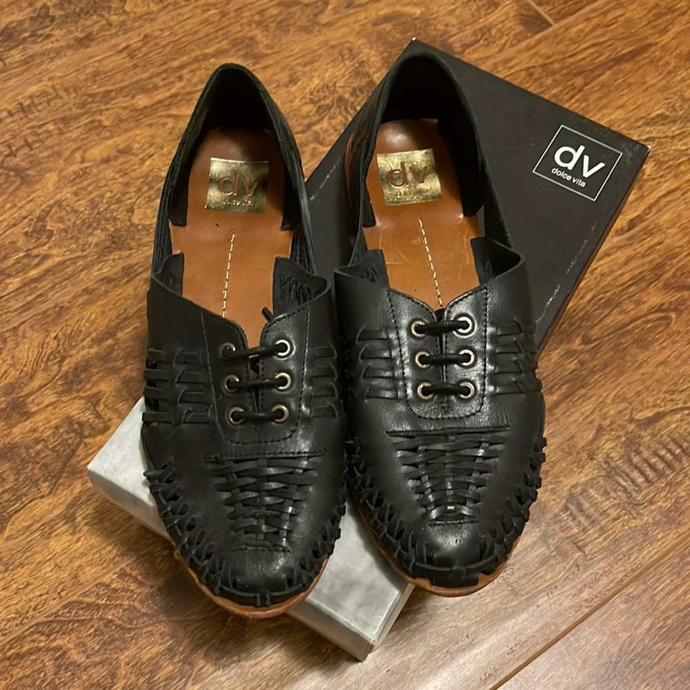 DV by Dolce Vita HALA Boat Shoes in Black / Size 7.5